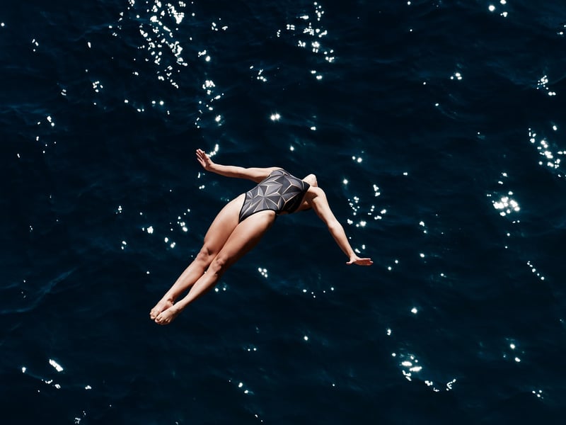 Swimmer in pool